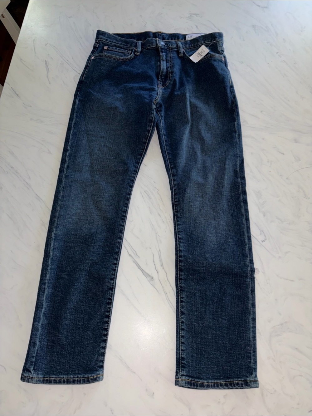 Gap mens slim straight  jeans new nwt 31x30 blue